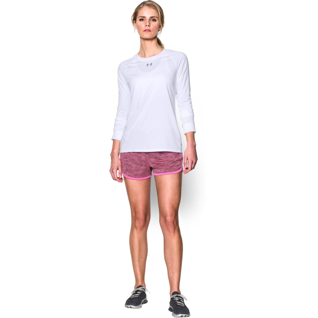 Under Armour Women's White L/S Locker Tee