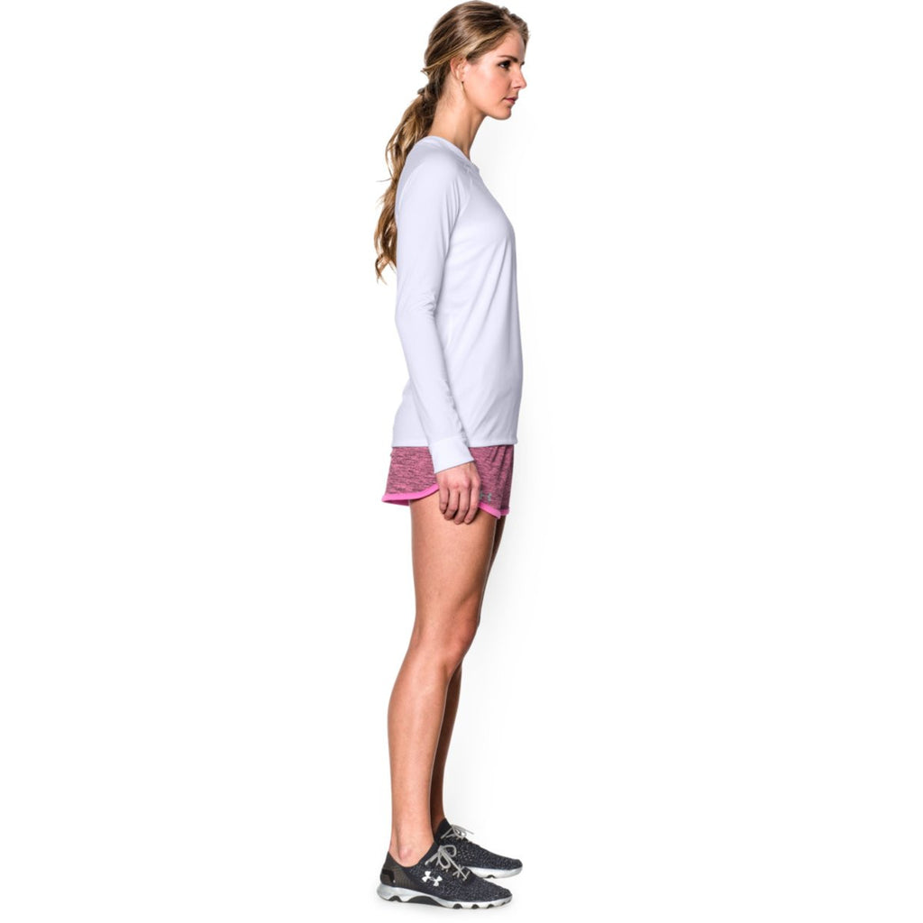 Under Armour Women's White L/S Locker Tee