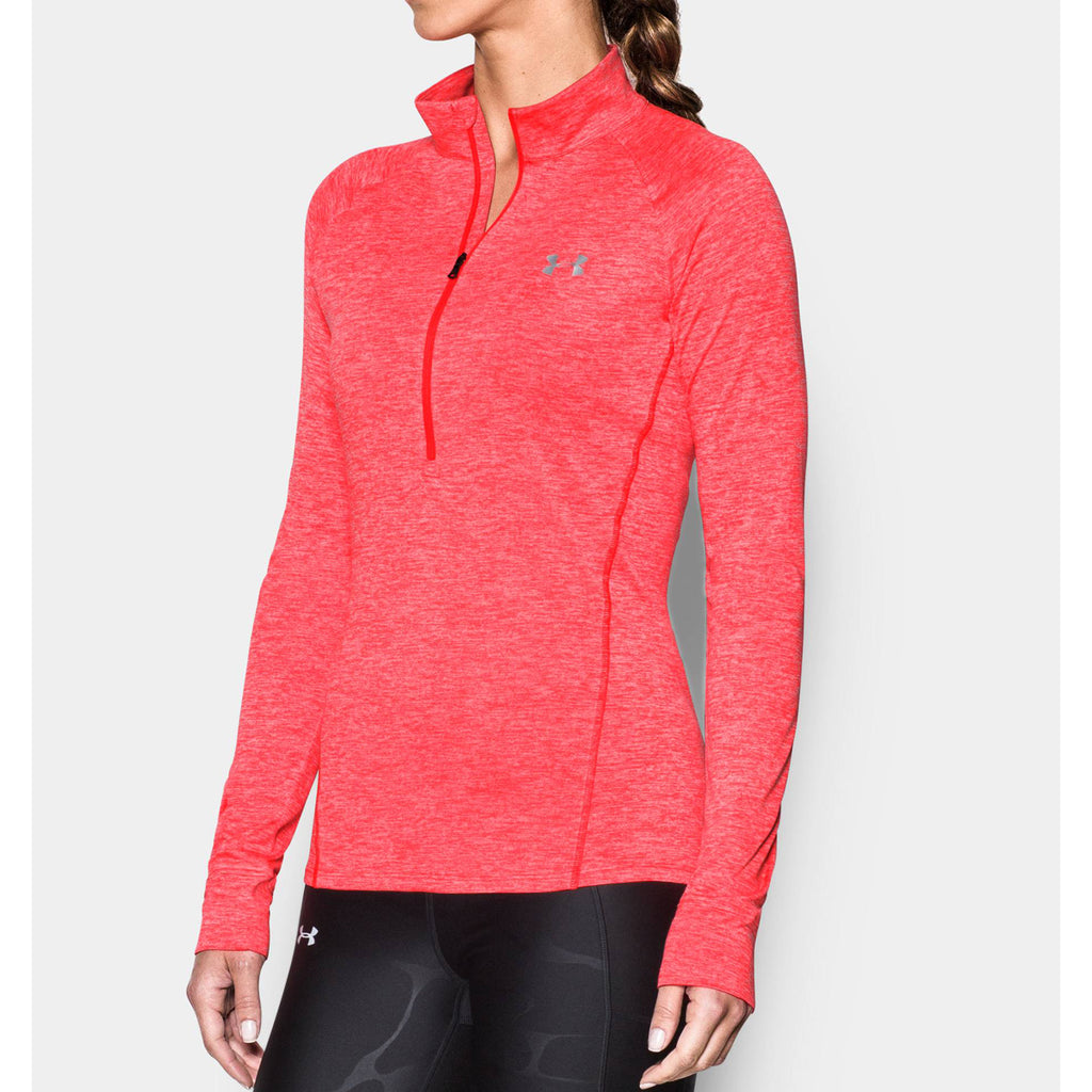 Under Armour Women's Marathon Red UA Tech Zip Twist