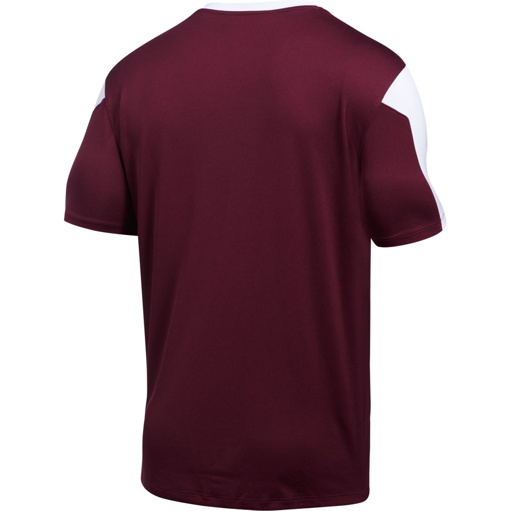 Under Armour Men's Maroon Maquina Jersey Short Sleeve