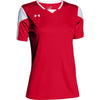 Under Armour Women's Red Maqunia Jersey Short Sleeve