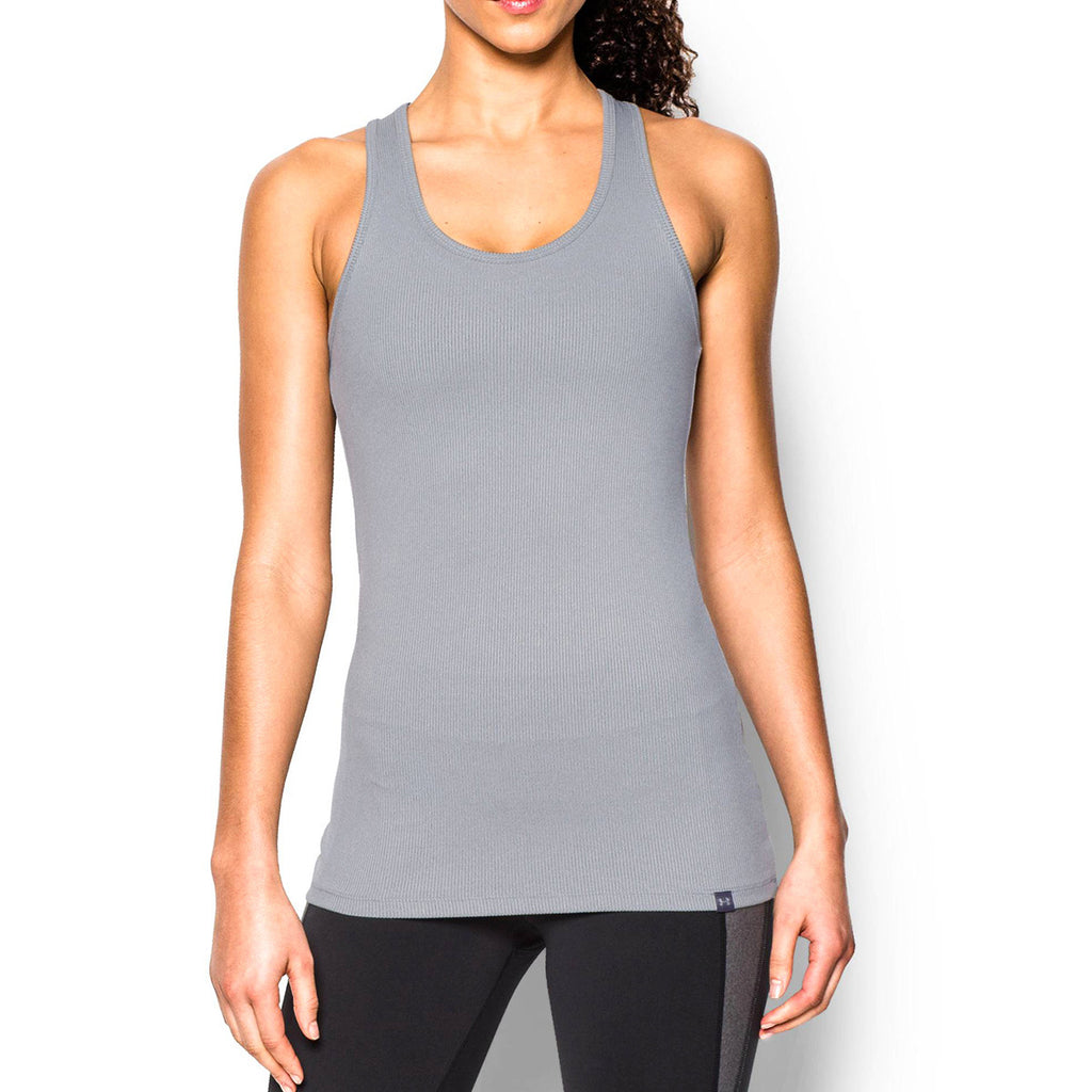 Under Armour Women's Grey Heather Tech Victory Tank