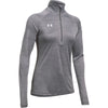 Under Armour Women's Graphite Steel Stripe Tech 1/4 Zip