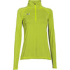 Under Armour Women's High Vis Yellow Steel Stripe Tech 1/4 Zip