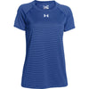 Under Armour Women's Royal UA Stripe Tech Locker Short Sleeve Tee