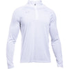 Under Armour Men's White Aluminum Stripe Tech 1/4 Zip