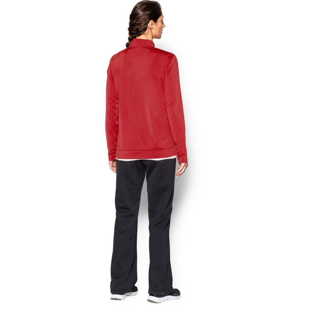 Under Armour Women's Red Rival Knit Warm-Up Jacket