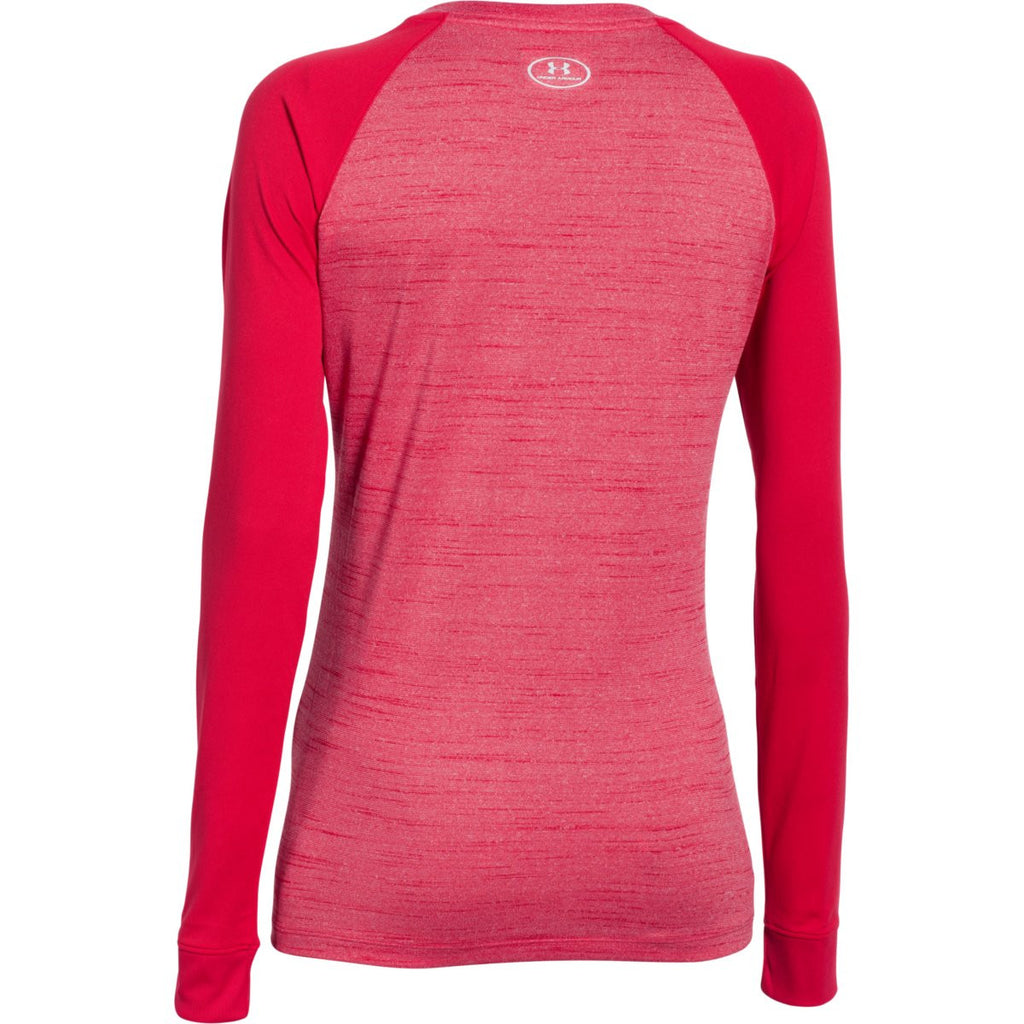 Under Armour Women's Red Novelty Locker Long Sleeve Tee