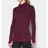 Under Armour Women's Raisin Red/Black Currant Threadborne Seamless Funneck