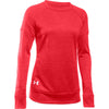 Under Armour Women's Red Novelty Armour Fleece Crew