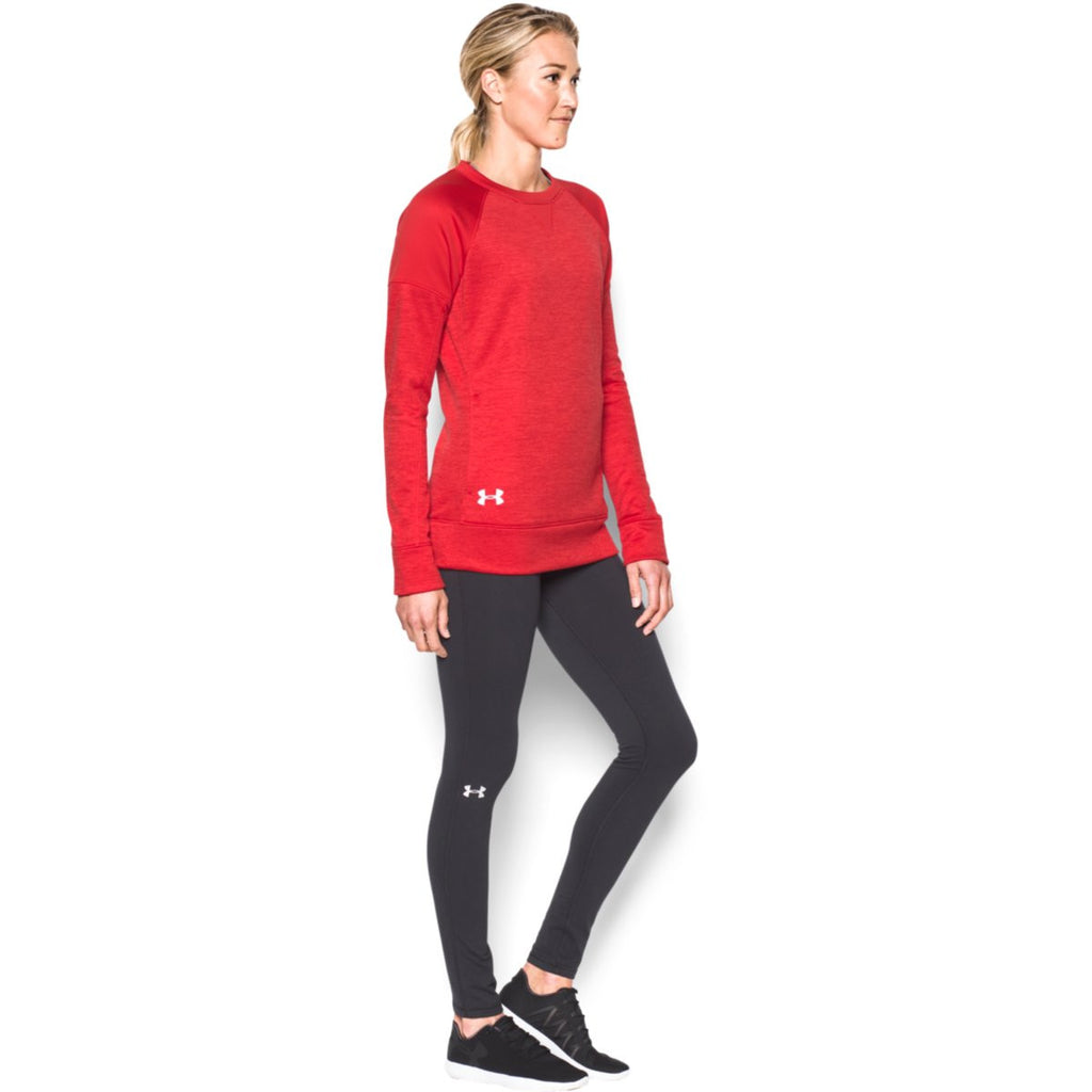 Under Armour Women's Red Novelty Armour Fleece Crew