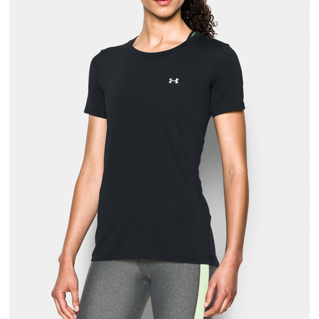 Under Armour Women's Black UA Heat Gear Armour Short Sleeve