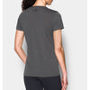 Under Armour Women's Carbon Heather Threadborne Train V-Neck T-Shirt