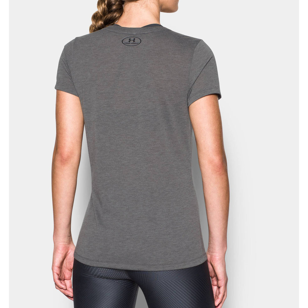 Under Armour Women's Carbon Heather Threadborne Train T-Shirt