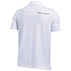 Under Armour Youth White/True Grey Heather Performance Polo