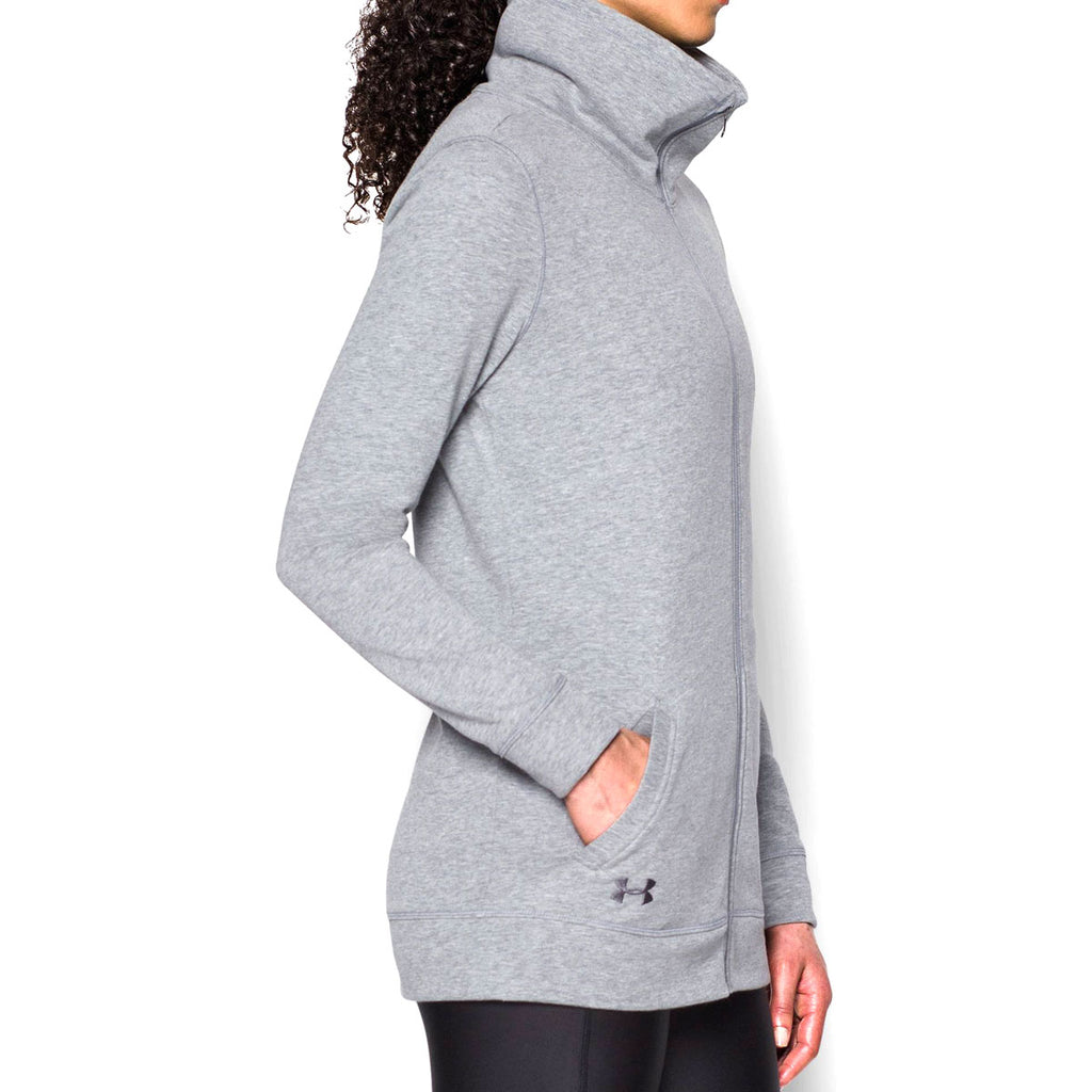 Under Armour Women's True Grey Heather Team Traveler Jacket