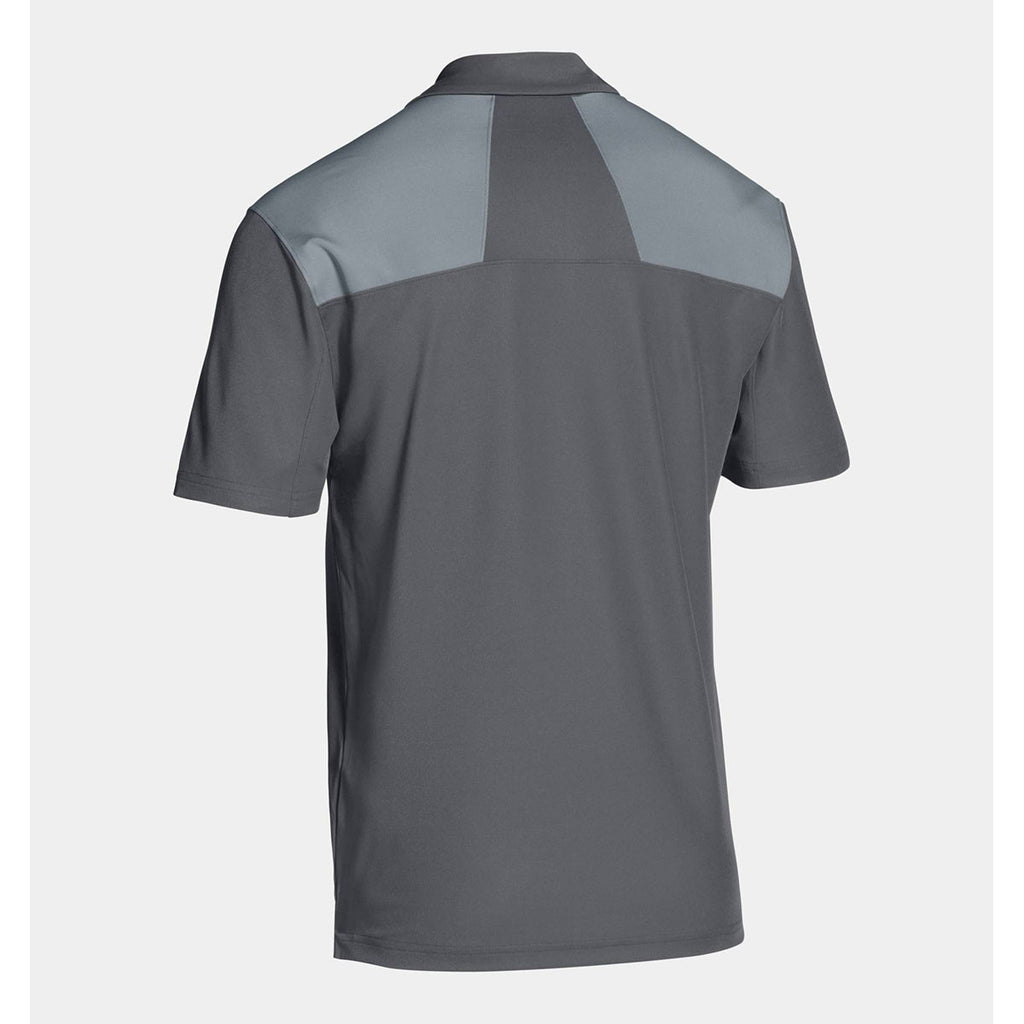 Under Armour Men's Grey Armour Colorblock Polo