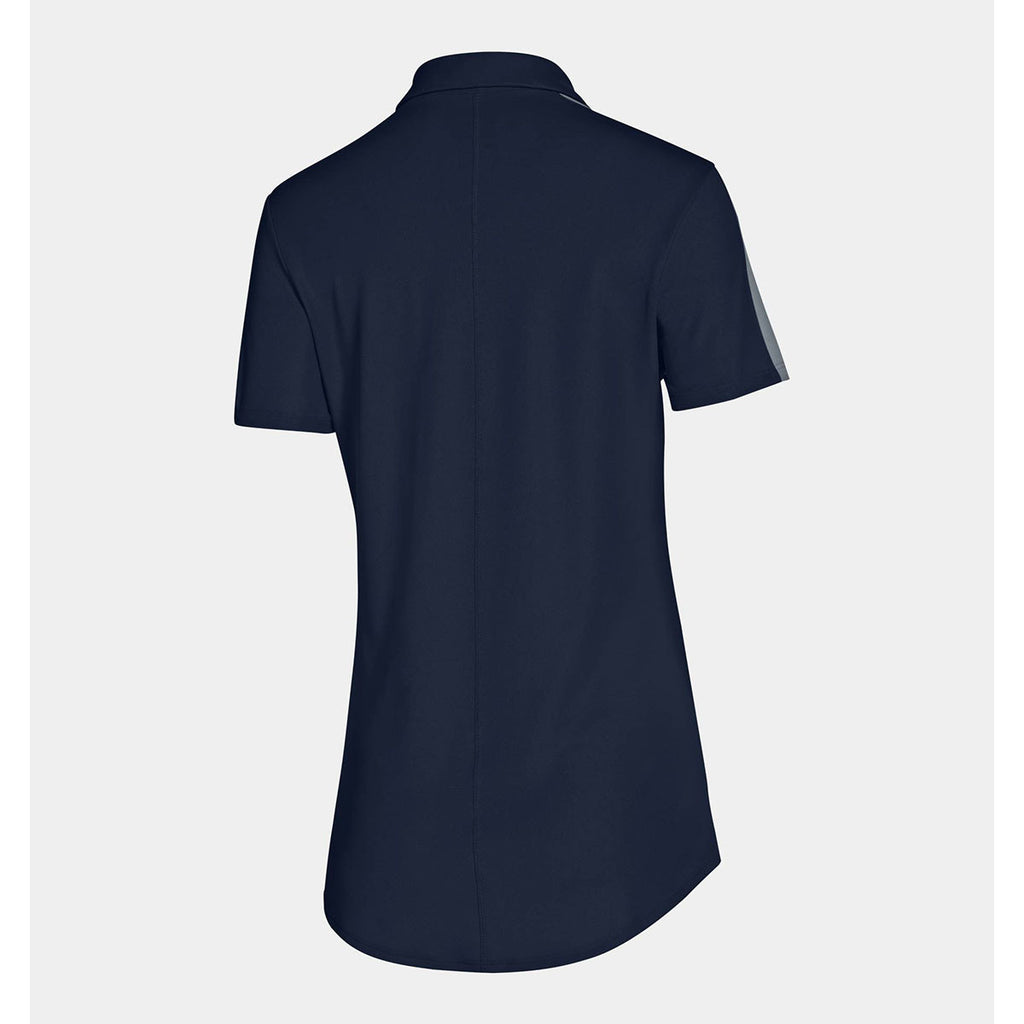 Under Armour Women's Midnight Navy Team Colorblock Polo