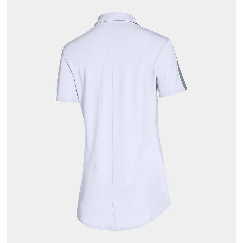 Under Armour Women's White Team Colorblock Polo