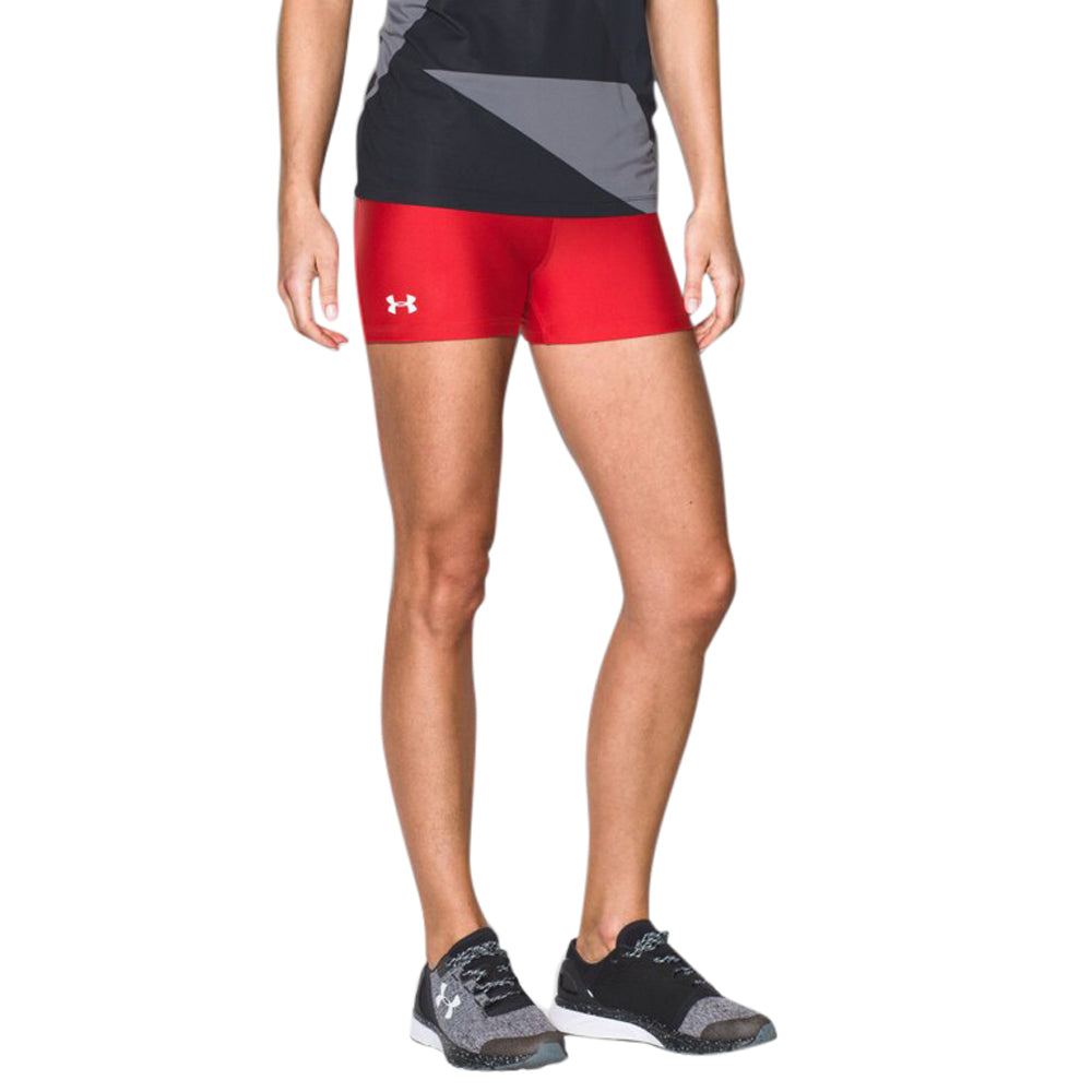 Under Armour Women's Red On The Court Shorts 3"