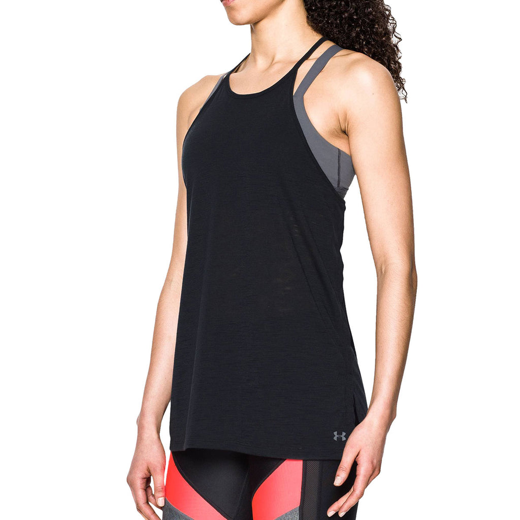 Under Armour Women's Black Threadborne Fashion Tank