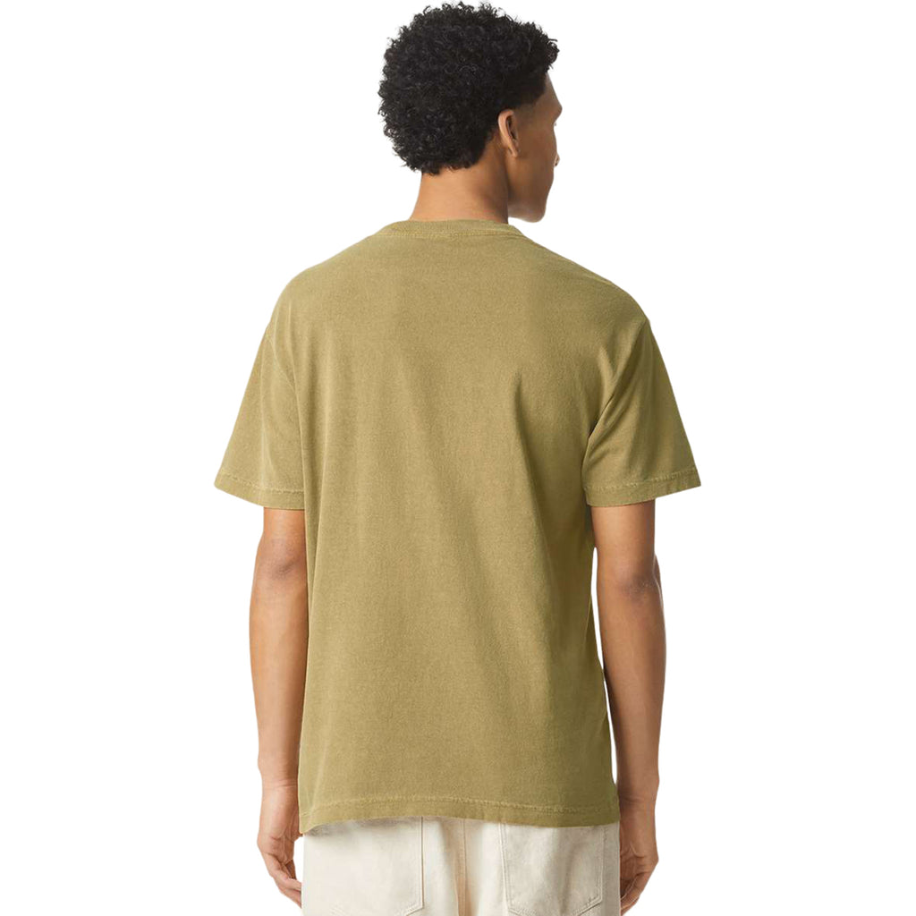 American Apparel Unisex Faded Army Garment Dyed Heavyweight Cotton Tee