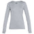 Under Armour Women's True Grey Heather Locker Tee Long Sleeve 2.0