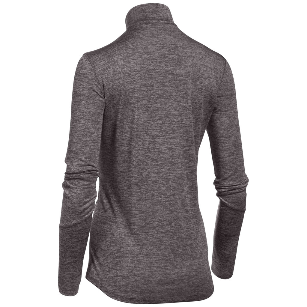 Under Armour Women's Charcoal Light Heather Novelty 1/2 Zip