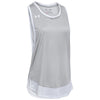 Under Armour Women's True Gray Heather Muscle Locker Tee