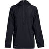 Under Armour Women's Black Squad Woven 1/2 Zip