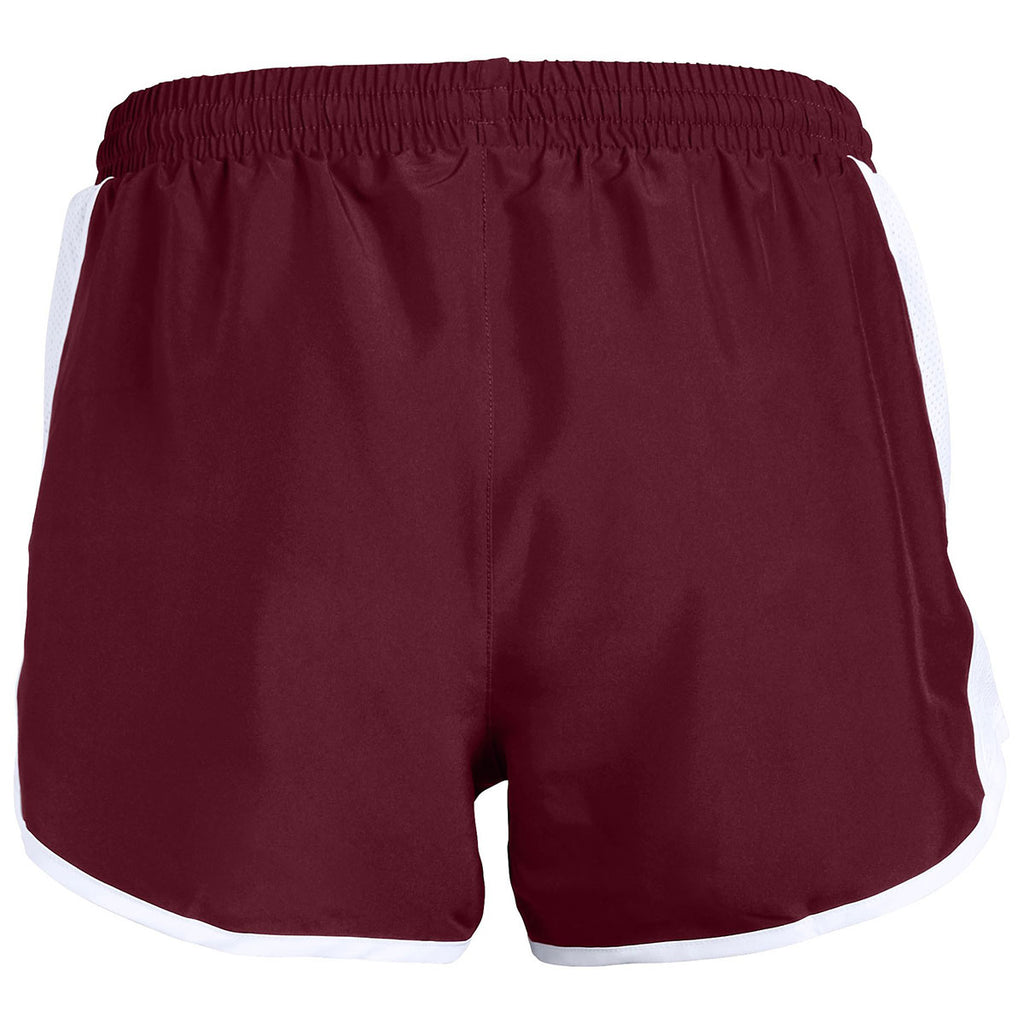 Under Armour Women's Cardinal Team Fly By Shorts