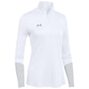 Under Armour Women's White/Elemental Light Heather Locker 1/4 Zip