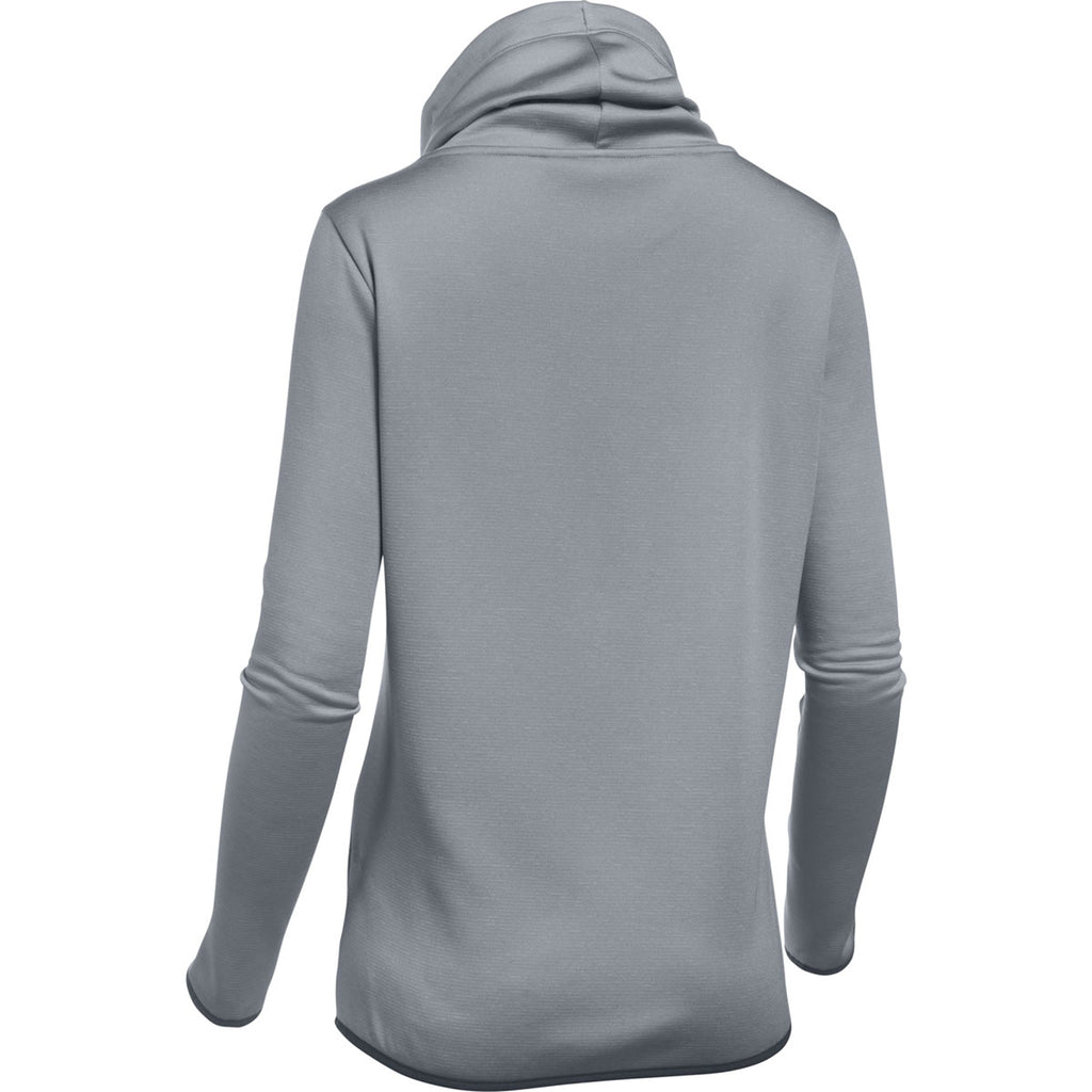 Under Armour Women's Steel Full Heather Novelty Funnel Neck Hoody