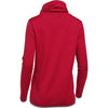 Under Armour Women's Red Full Heather Novelty Funnel Neck Hoody