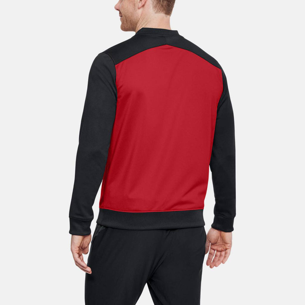 Under Armour Men's Red Black Challenger II Track Jacket