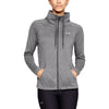 Under Armour Women's Charcoal Light Heather Tech Full Zip