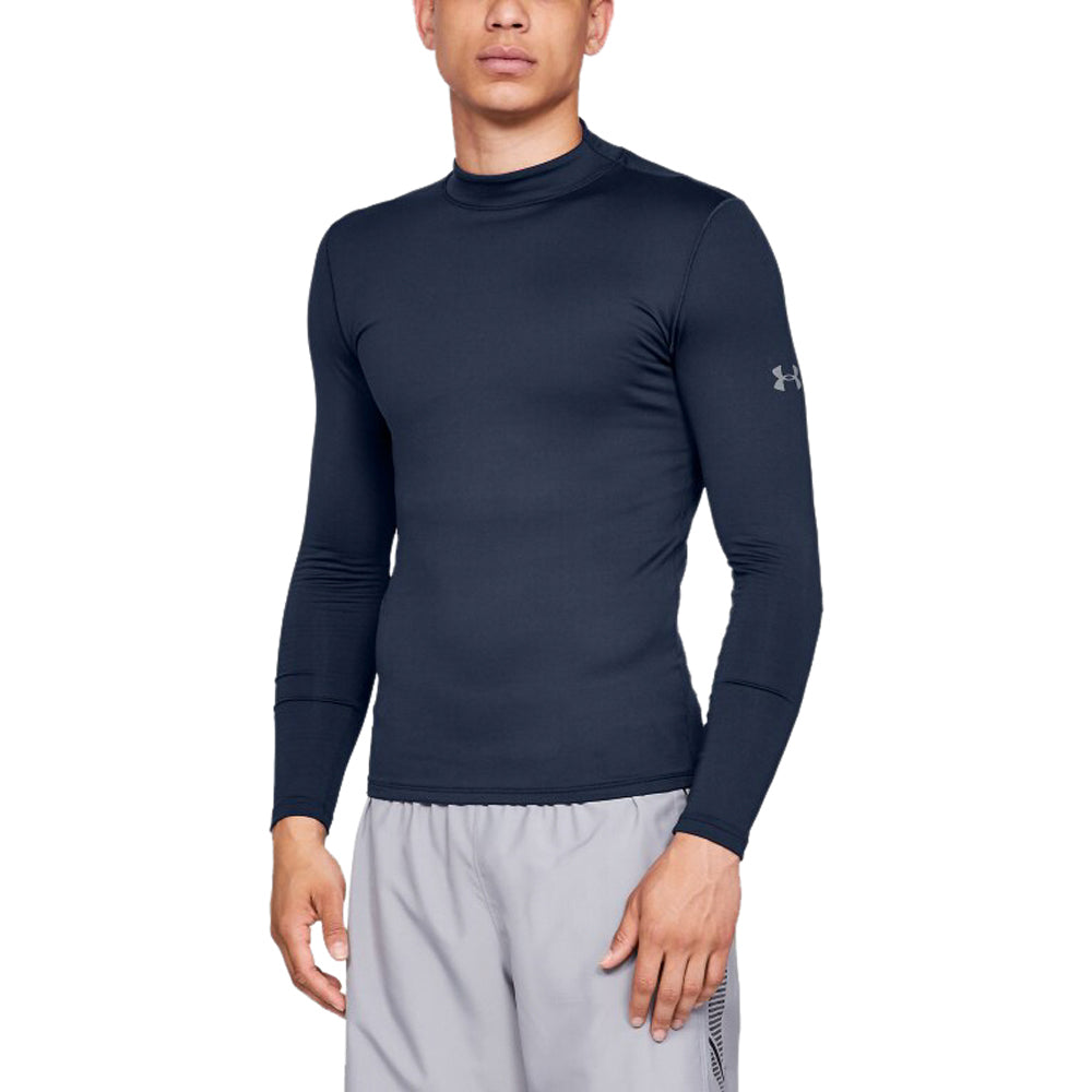 Under Armour Men's Midnight Navy CG Mock Fitted