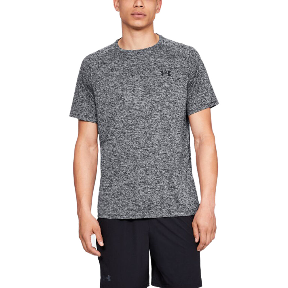 Under Armour Men's Black Heather Tech 2.0 Short Sleeve Tee