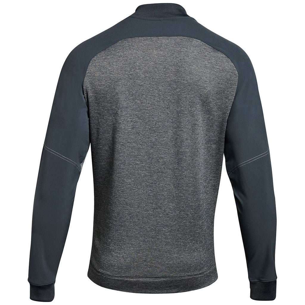 Under Armour Men's Stealth Grey Qualifier Hybrid Warm-Up Jacket