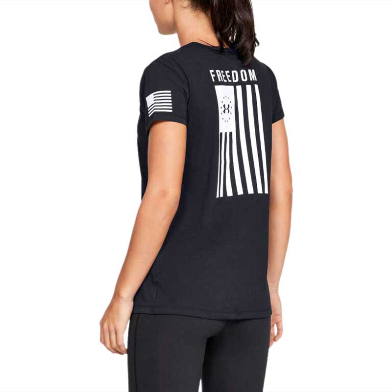 Under Armour Women's Black Freedom Flag Tee