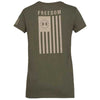 Under Armour Women's Marine Green Freedom Flag Tee