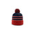 Richardson Navy/Red/White Pom Beanie with Cuff