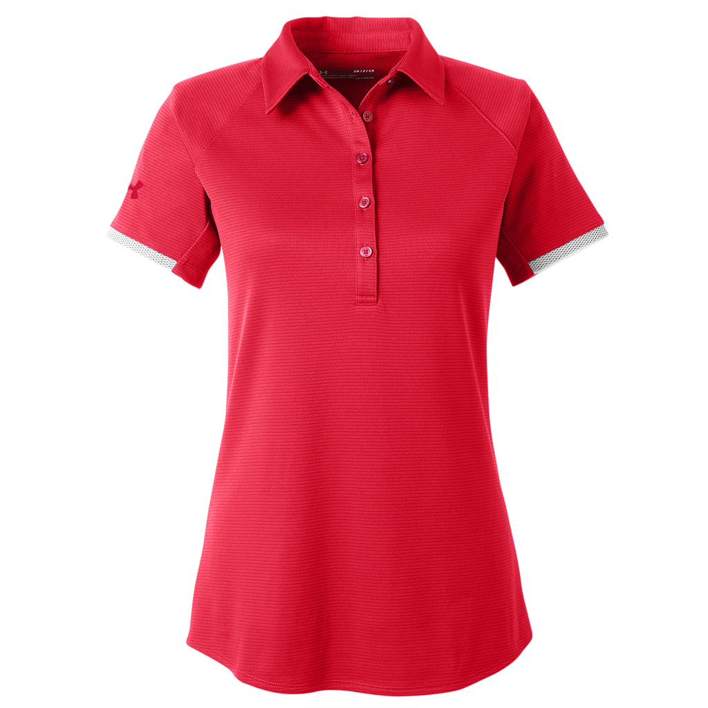 Under Armour Women's Red Corporate Rival Polo