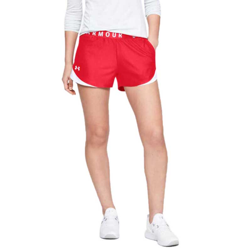 Under Armour Women's Red Play Up Shorts 3.0