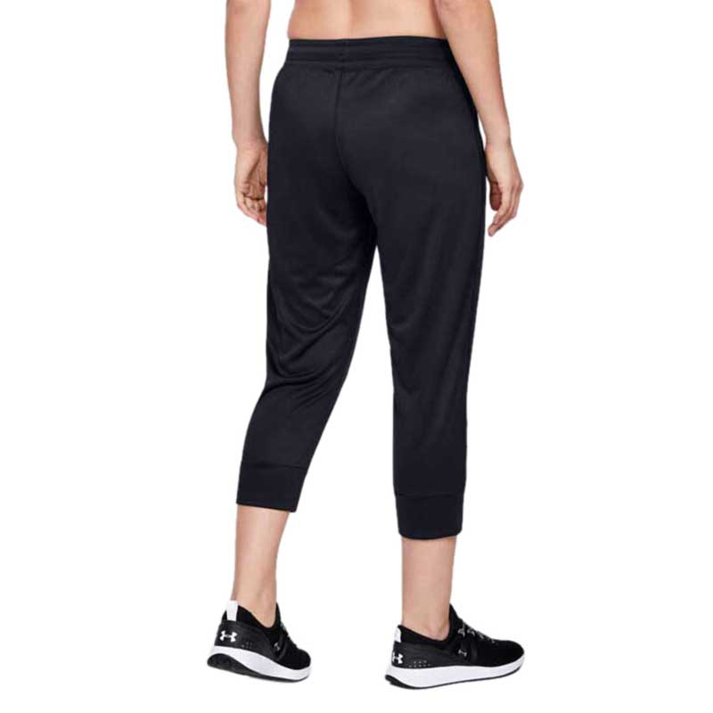 Under Armour Women's Heather Grey/Black Tech Capri