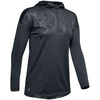 Under Armour Women's Stealth Grey Locker Emblem Quarter Zip Hoody