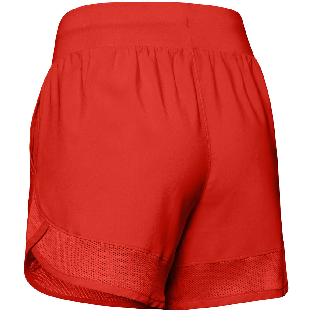 Under Armour Women's Dark Orange Woven Training Shorts