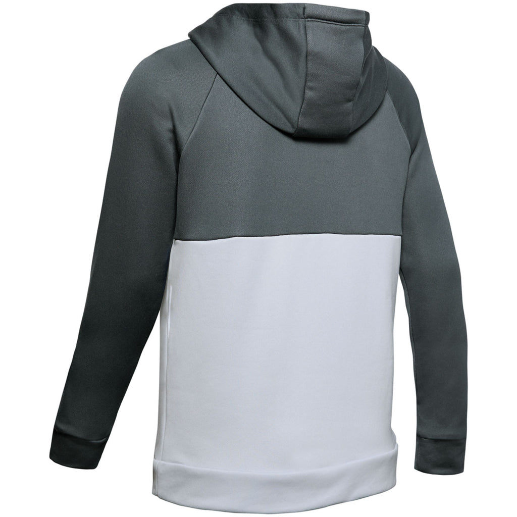 Under Armour Women's Stealth Grey Qualifier Blocked Hoody