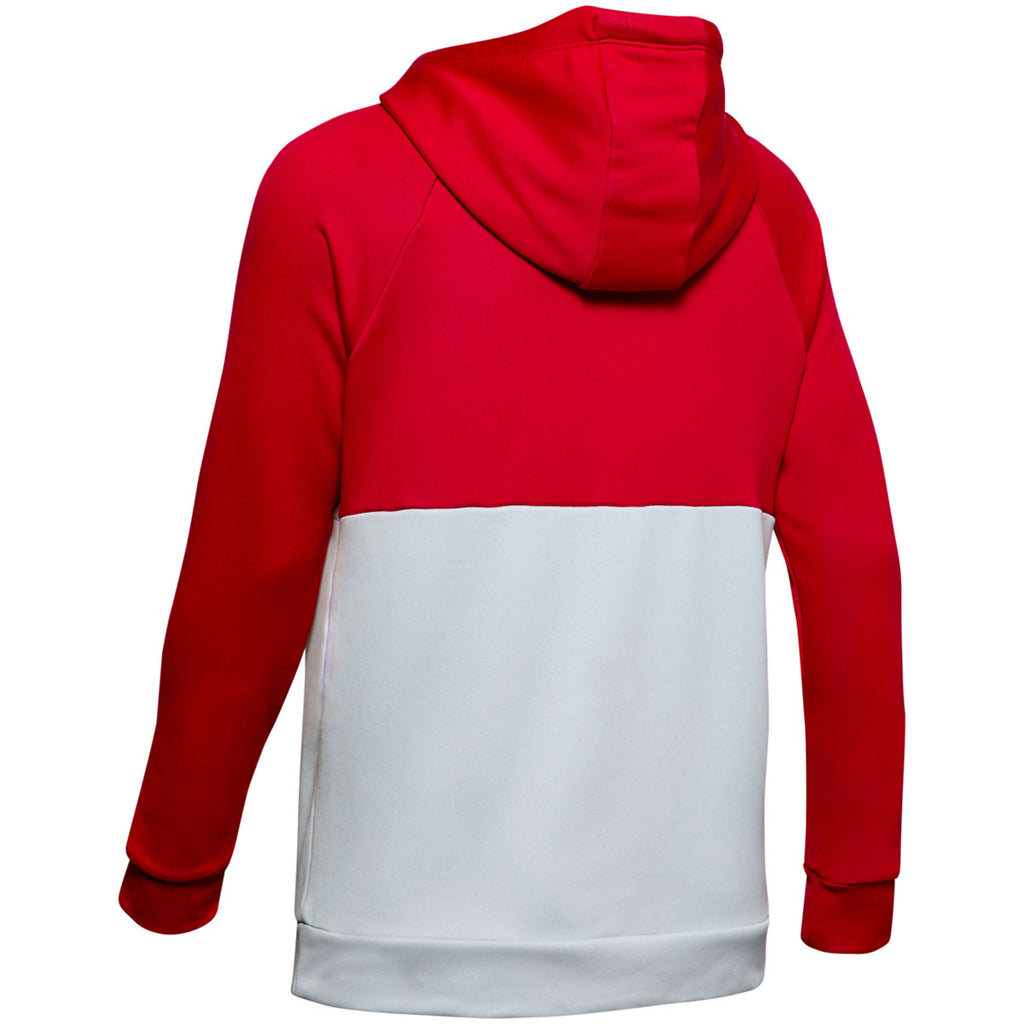 Under Armour Women's Red Qualifier Blocked Hoody