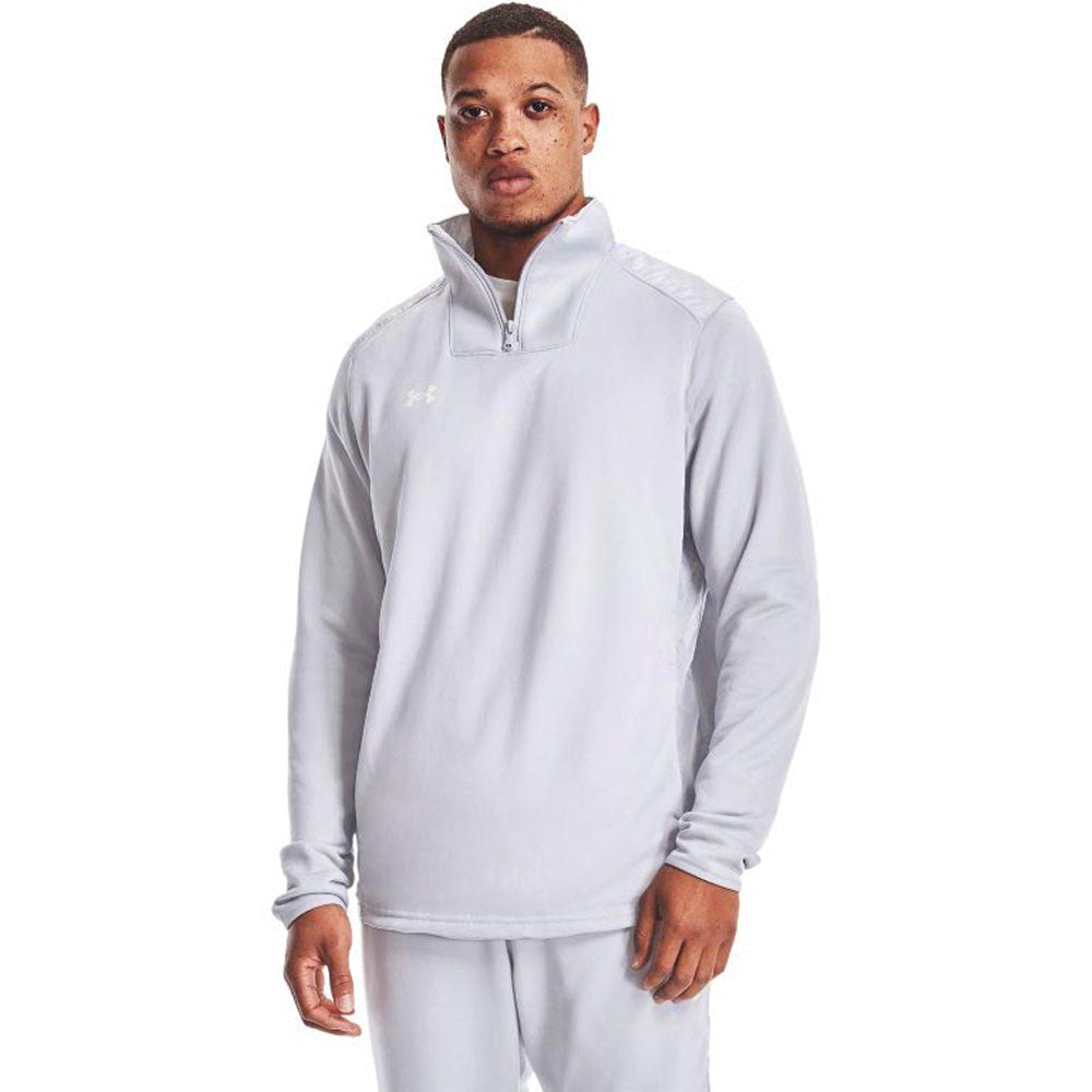 Under Armour Men's Mod Grey/White Command 1/4 Zip